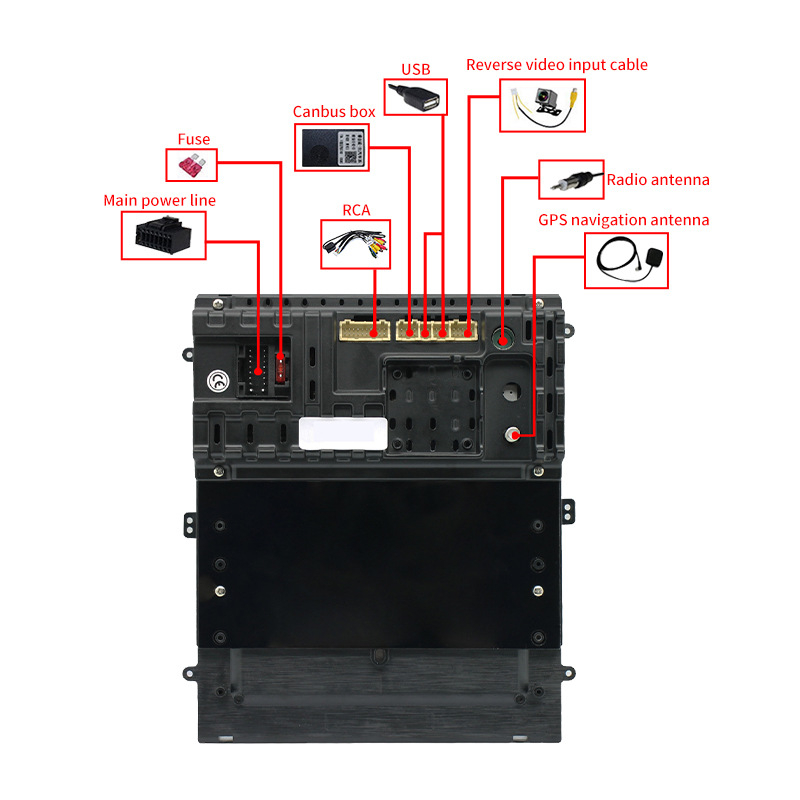 Auto navigacijski sustav s uspravnim zaslonom, Android OS; 12V napajanje; snaga 4x45W; LCD zaslon; OEM prilagodba