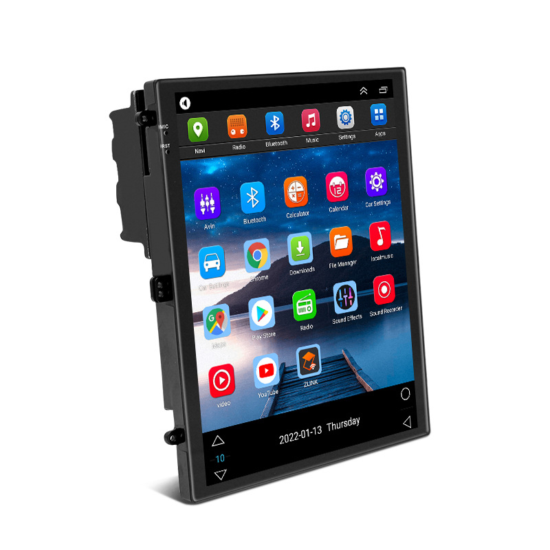 Auto navigacijski sustav s uspravnim zaslonom, Android OS; 12V napajanje; snaga 4x45W; LCD zaslon; OEM prilagodba