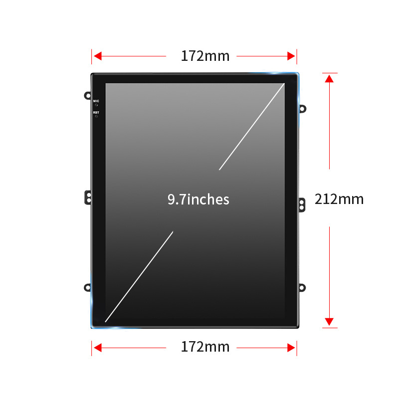 Auto navigacijski sustav s uspravnim zaslonom, Android OS; 12V napajanje; snaga 4x45W; LCD zaslon; OEM prilagodba