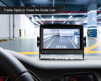 Automobilski LCD monitor - TFT LCD, rezolucija 1024x600, ulaz AHD, univerzalna kompatibilnost, model YWX-9UB