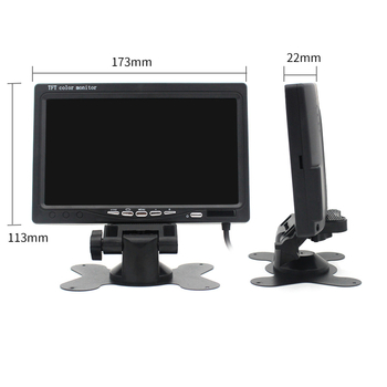Automobilski LCD zaslon PZ-708 | TFT-LCD, rezolucija 800x480, AV ulaz 2-kanalan