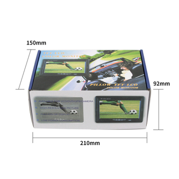 Automobilski LCD zaslon PZ-708 | TFT-LCD, rezolucija 800x480, AV ulaz 2-kanalan