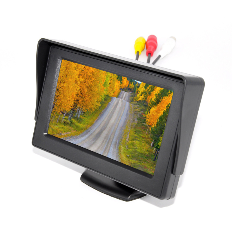 Displej za obrnuto vožnjo automobila s LCD zaslonom, rezolucija 480×365, AV ulaz, model 4.3, Yue Shijie