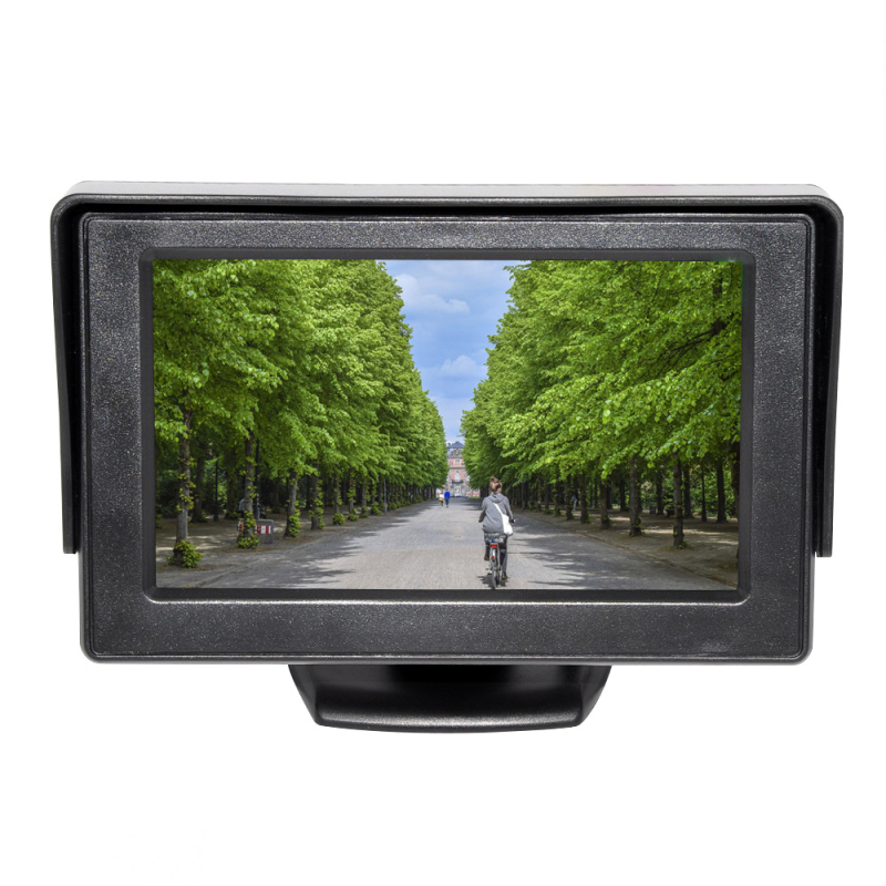 Displej za obrnuto vožnjo automobila s LCD zaslonom, rezolucija 480×365, AV ulaz, model 4.3, Yue Shijie