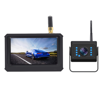 Zaslon za stražnji pogled automobila DW-4330, AHD 1080p, TFT LCD, bežični doseg do 200 m, kut gledanja 120°