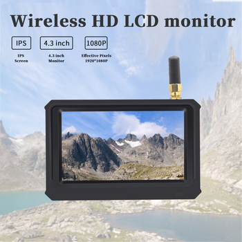 Zaslon za stražnji pogled automobila DW-4330, AHD 1080p, TFT LCD, bežični doseg do 200 m, kut gledanja 120°