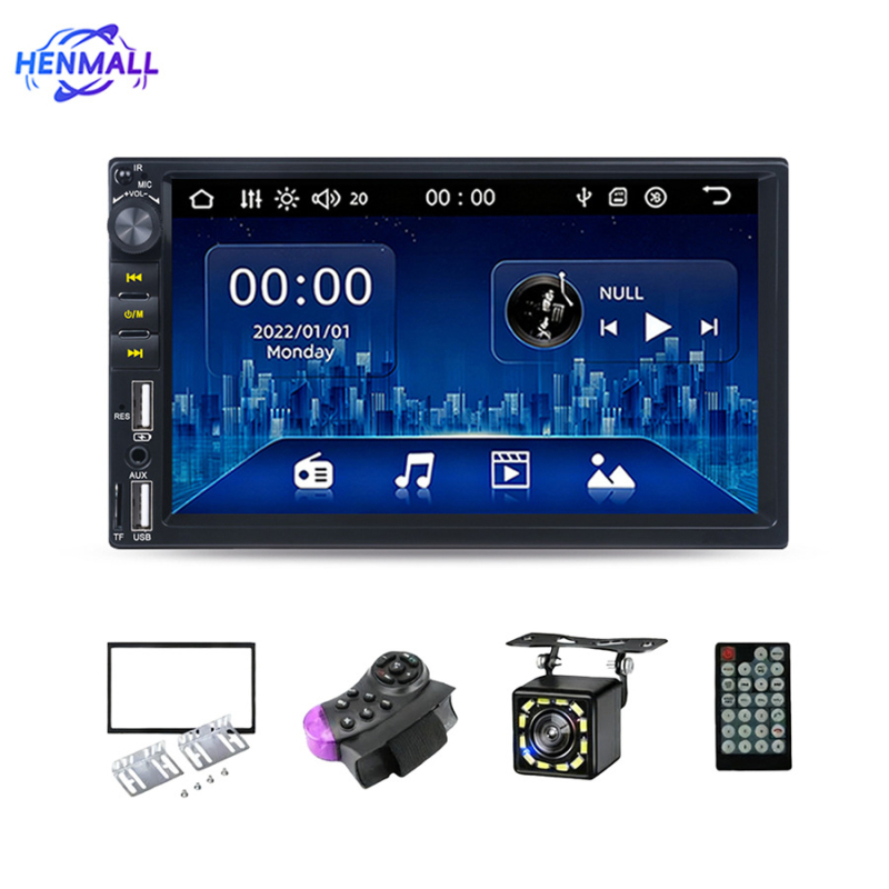 Automobilski MP5 player s dodirnim zaslonom, Bluetooth i Mirror Link — CarPlay opcionalno; Model 7042b; TFT zaslon; Razlučivost 800×480/1024×600; Univerzalna kompatibilnost; Težina 2 kg