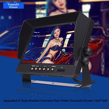 Afișaj LCD pentru vehicul GP902, 12-36V, Rezoluție 800x480/1024x600, PAL/NTSC, Intrare analogică