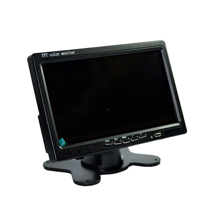 Autó LCD Monitor H909 – AV/HDMI/VGA bemenetek, 1024x600 LCD kijelző, ABS ház
