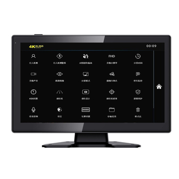 Display pentru recul auto cu imagine 360° pe patru canale, intrare AHD, LCD de 10,1 inch, rezoluție 1280x800, model YWD-1011