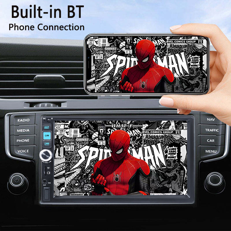7-inčni HD MP5 player za automobil s dodirnim zaslonom Bluetooth Mirror Link CarPlay opcionalno
