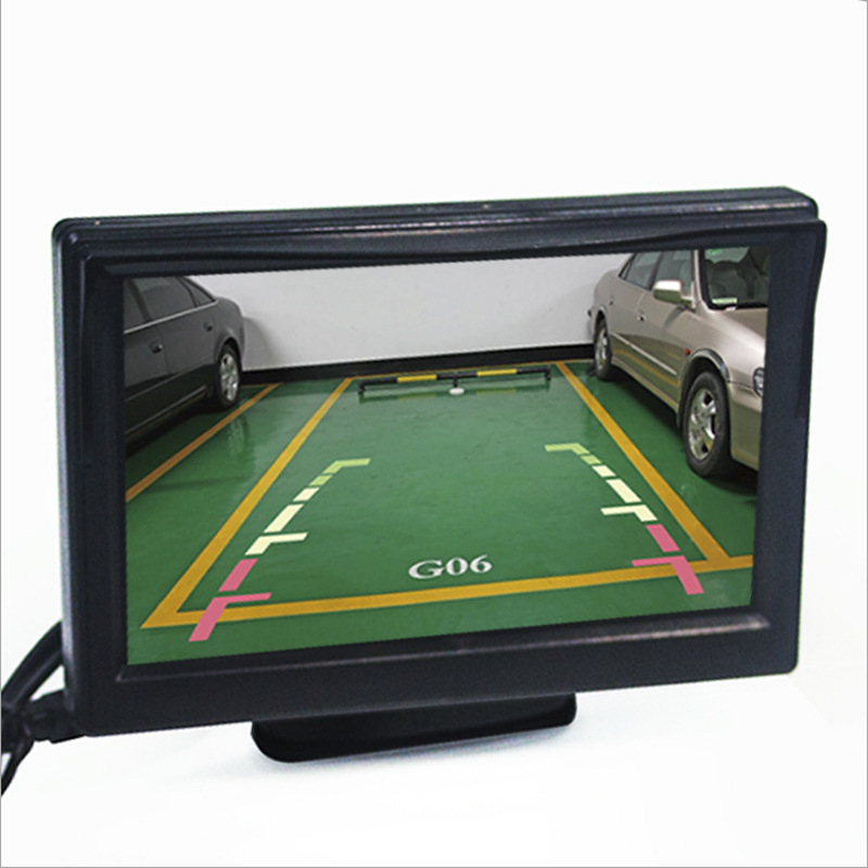 5-inčni automobilni LCD monitor s usisnom držačem za prikaz slike pri vožnji unazad, 24V