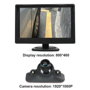 Dvostrani sustav prednjeg pogleda za mrtve kutove s kamerom LED 1080P, AHD video signalom, 420TVL rezolucija, napajanje 5V DC, 100° prilagodljiv kut, model SV01, plastično kućište