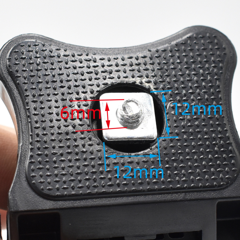 AILEIEYES Auto zaslon za vožnju unazad s osnovom u obliku leptira, plastični/željezni kompozit, TFT LCD, CVBS/AHD, rezolucija 720
