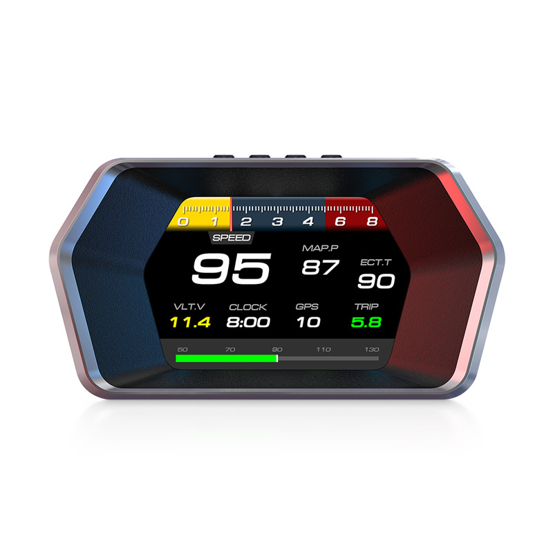 P17-2024 HUD LCD zaslon za automobil, OBD2+GPS ulaz, HD zaslon 3,5 inča
