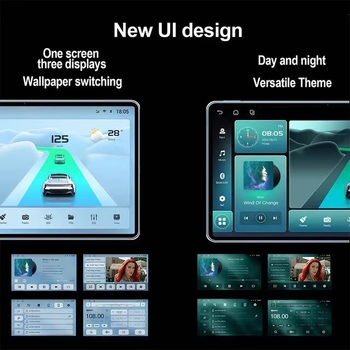Dingwei T100 Android glavna automobilna jedinica s GPS navigacijom i CarPlayem, 12V napajanje, kapacitivni dodirni zaslon, universalna kompatibilnost