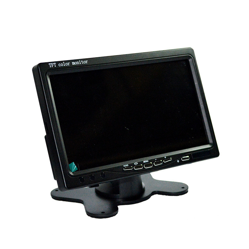 Automobilski LCD zaslon s nosačem — TFT LCD, 1024x600, AV ulaz, prikaz povratne slike, za automobile i karavane