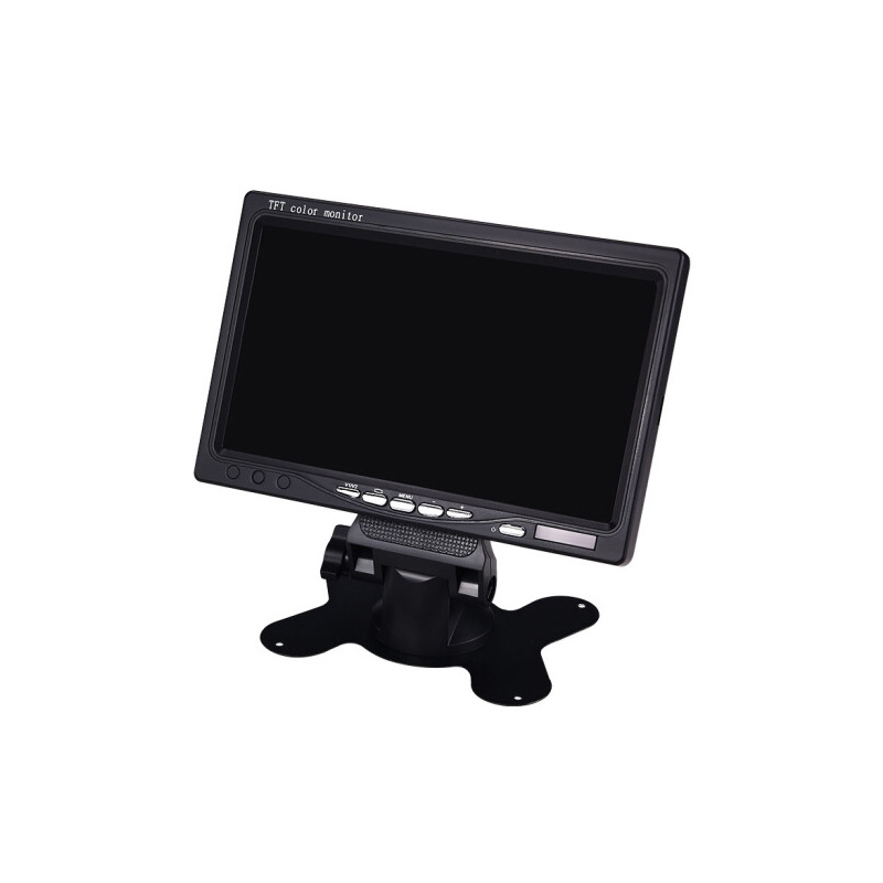Automobilski LCD zaslon s nosačem — TFT LCD, 1024x600, AV ulaz, prikaz povratne slike, za automobile i karavane