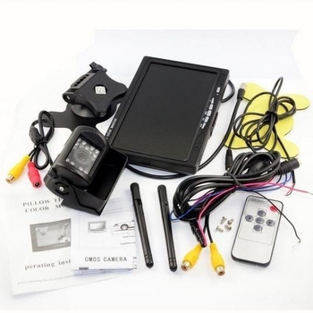 Afișaj pentru retrogradare vehicul, model Ywd-701, ecran LCD, rezoluție 800x400, intrare AV