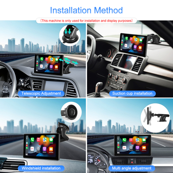 6,86-inčni auto zaslon s infracrvenom kamerom i monitorom za bebu na stražnjoj klupi, kompatibilan s CarPlay
