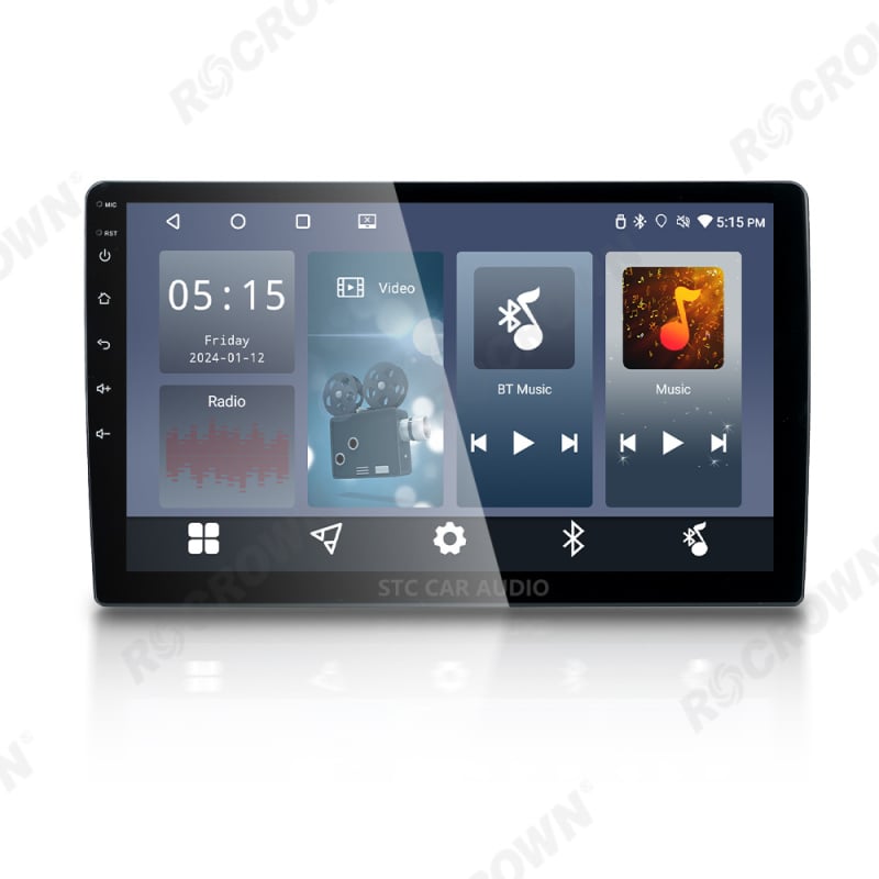 Android auto GPS navigacijski radio s CarPlay — RK3326, 2GB RAM + 64GB ROM, QLED/IPS zaslon, napajanje 12V, 4x45W, univerzalna kompatibilnost