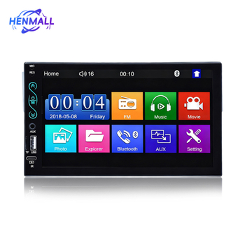 MP5 Automobilski navigacijski zaslon s dodirnim zaslonom, Bluetooth, Mirror Link, CarPlay opcionalno — Model 7022b, TFT zaslon, rezolucija 800x480/1024x600