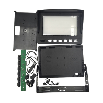 Carcasă monitor LCD pentru vehicul, aliaj de aluminiu, IP68 impermeabil, rezoluție 1024x600, intrare VGA/AHD, montaj cu suport