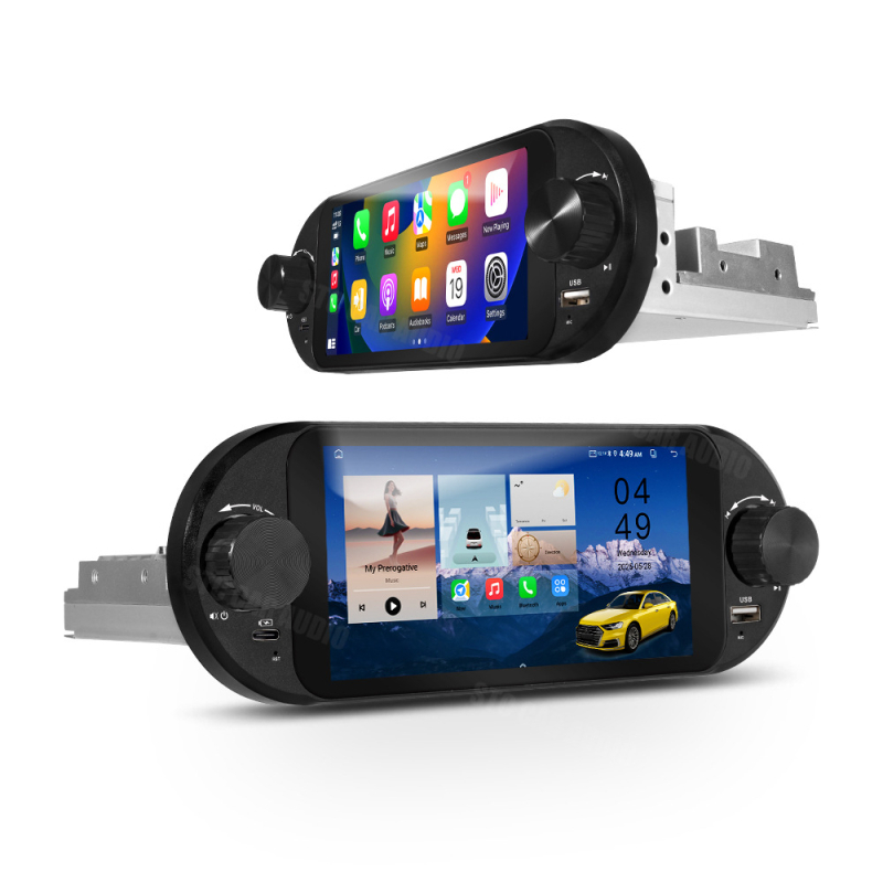 6-inčni CarPlay GPS navigator All-in-One s HD zaslonom 720x1440, opcije memorije: 2GB+32GB, 2GB+64GB ili 4GB+64GB, napajanje 12V, 4x45W, 2.5D kaljeno staklo
