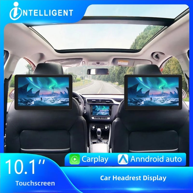 Monitor do auta na zadnej opierke s IPS LCD, Android, Plug-in headrest display, Rozlíšenie 1280x740