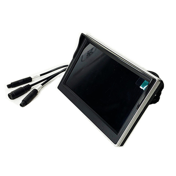 Automobilski LCD zaslon s rasklopivim nosačem za dvostruko snimanje i prikaz mrtvih točaka sprijeda i straga (model JKC-YJ05CM; rezolucija 800x480 IPS; ulaz AHD)