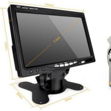 Zaslon za prikaz nazad vozila, Model 7003-2, LCD TFT, Razlučivost 1024x600, Ulaz AHD/CVBS/CVI/TVI