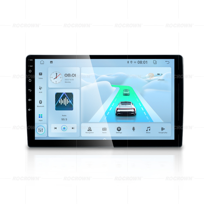 Univerzalno automobilno Android GPS navigacijsko All-in-One zaslon s 2.5D kaljenim zaslonom, 12V napajanje, podrška ručnom mjenjaču, 1 godina jamstva