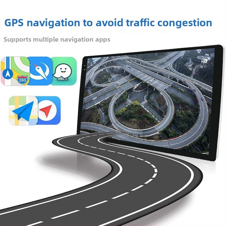 Android automobilska navigacija GPS radio s CarPlayom, višenamjenski auto player s IPS/QLED zaslonom, napajanje 12V, 4x45W, 1 godina garancije