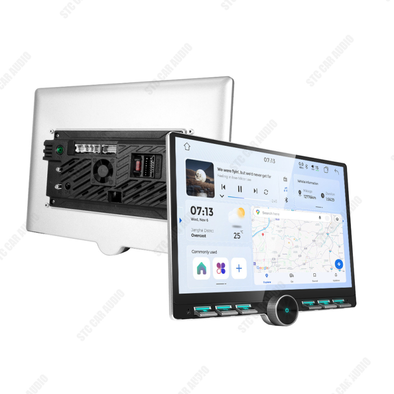 Android automobilska navigacija GPS radio s CarPlayom, višenamjenski auto player s IPS/QLED zaslonom, napajanje 12V, 4x45W, 1 godina garancije