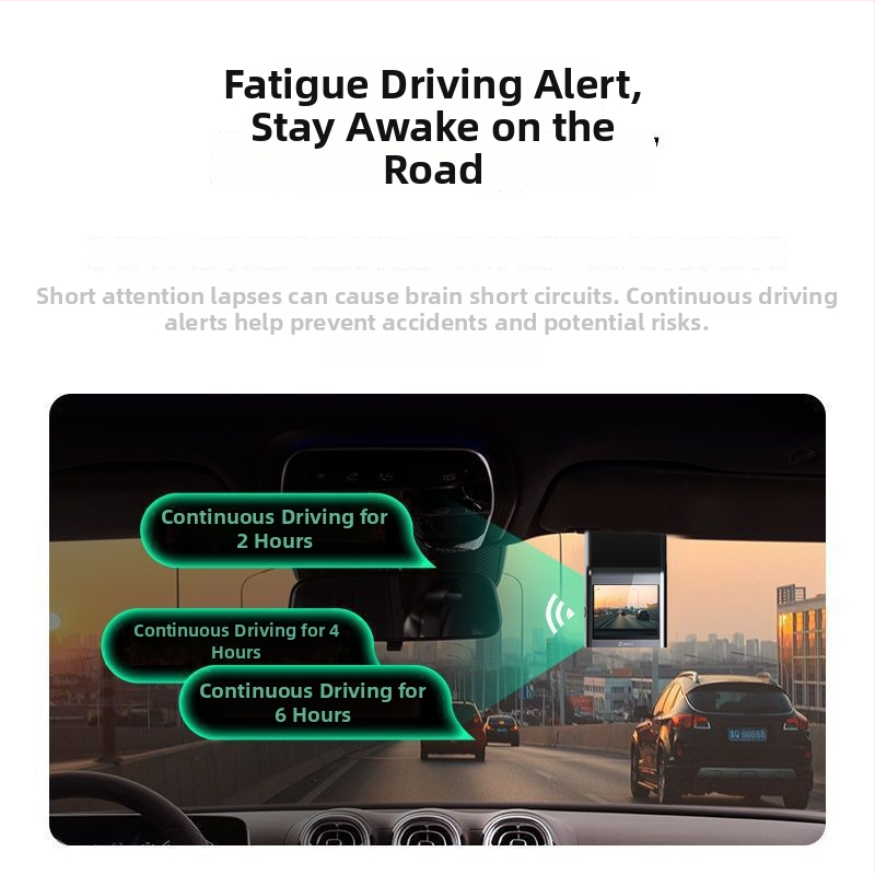360° dash cam sa SD karticom, 3 MP fotografije, 2,0-inčni zaslon, 5G mreža, bez interne memorije