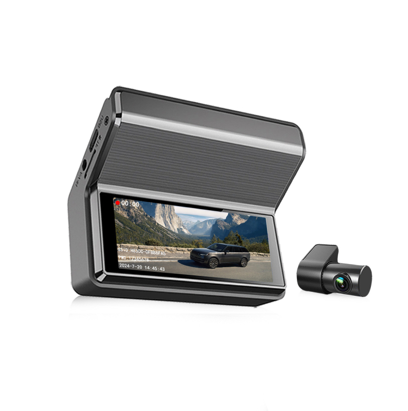 Dvostruki dash cam 2160P, 140° široki kut, Wi‑Fi, prednja i stražnja snimka