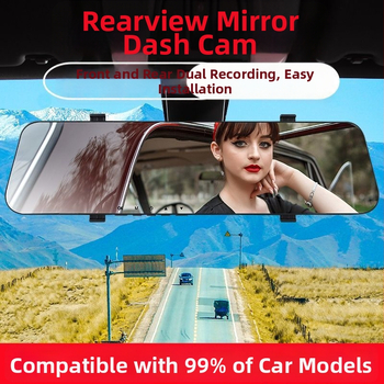 Sõiduki videoregistrator ees- ja taga kahekordse objektiiviga, 360° tsükliline salvestus, öine nägemine, 1080P video, 2GB mälu