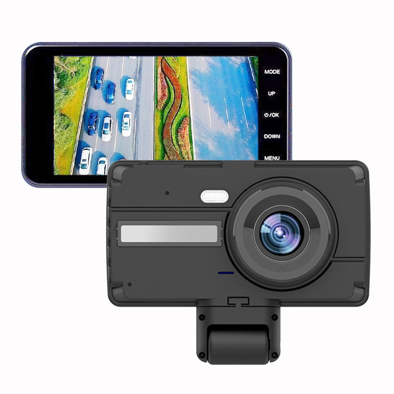 Dashcam za automobil s infracrvenim noćnim vidom, prednja i unutarnja kamera, sve-u-jednom uređaj, Wi-Fi i reprodukcija na telefonu