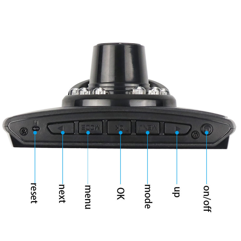 G30 dash cam s HD noćnim vidom, skrivenim unutarnjim monitorom, DVR