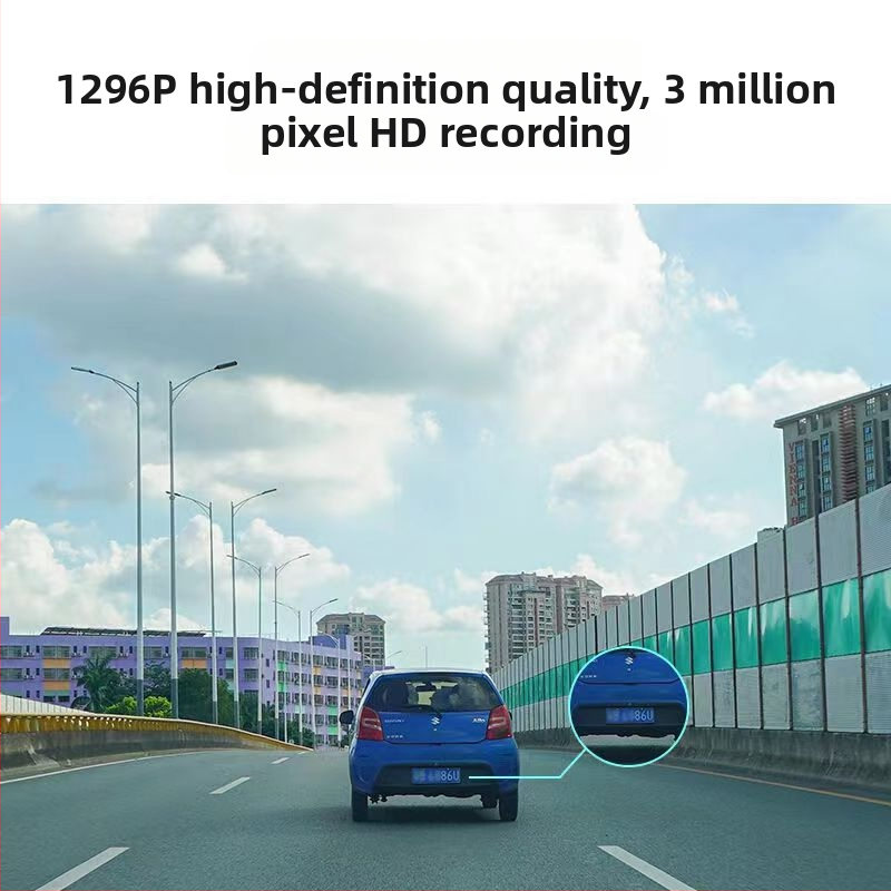 70Mai M300 automašīnas DVR, 140° platleņķa skats, 1296P izšķirtspēja, F2.0 diafragma, cikliskais ieraksts un stāvvietas uzraudzība