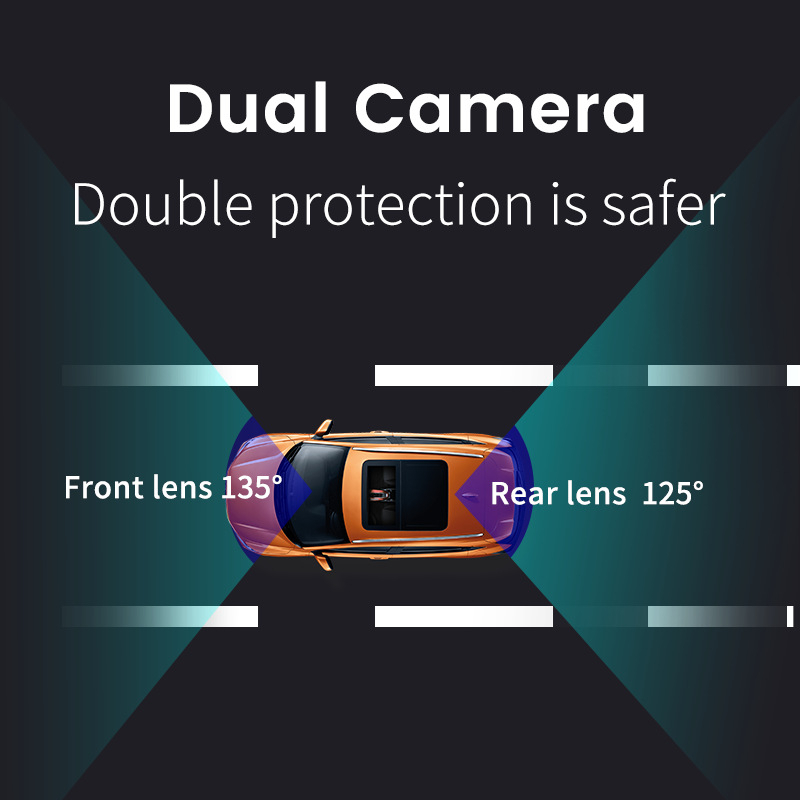 4G Android automobilni DVR s dvostrukim snimanjem (prednja i stražnja), 1440P, 170° širok ugao, ciklično snimanje, podrška TF kartici