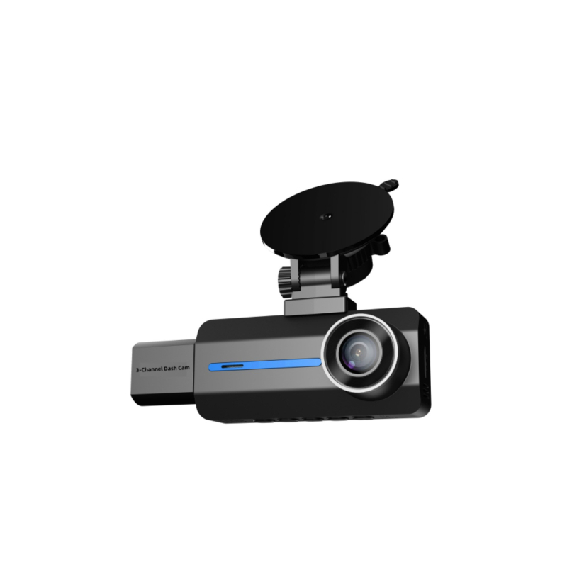 Automobilska dash kamera s tri leće, 4K, Wi‑Fi, snimanje prednje i stražnje kamere, noćni vid