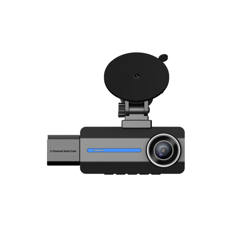 Automobilska dash kamera s tri leće, 4K, Wi‑Fi, snimanje prednje i stražnje kamere, noćni vid