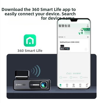 Automobilska dash kamera 1296P, noćno snimanje, Wi-Fi, nadzor parkiranja, ciklično snimanje