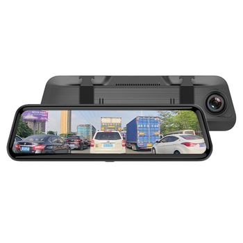 Skye Sky Eye auto dash cam s 10-inčnim zaslonom, streamingom medija, glasovno upravljanje, prednja i stražnja dvostruka snimka, 4K HD