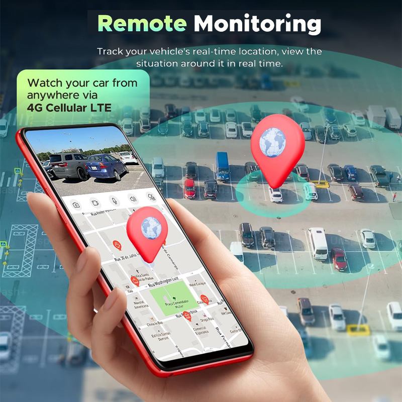 4G dash cam s daljinskim praćenjem u stvarnom vremenu, dvostruka leća, 140° kut gledanja, cloud pohrana