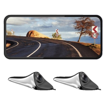 A65CMS Digitalni retrovizor sa sustavom dviju kamera, 1080p, 120° kut gledanja, dodirno upravljanje, nadzor parkiranja