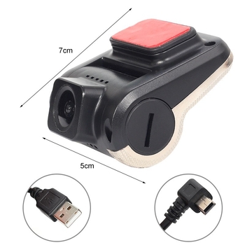 Dashcam DVR s ADAS za Android navigaciju u automobilu, USB sučelje, 170° širokokutni kut, 720p video, ciklično snimanje