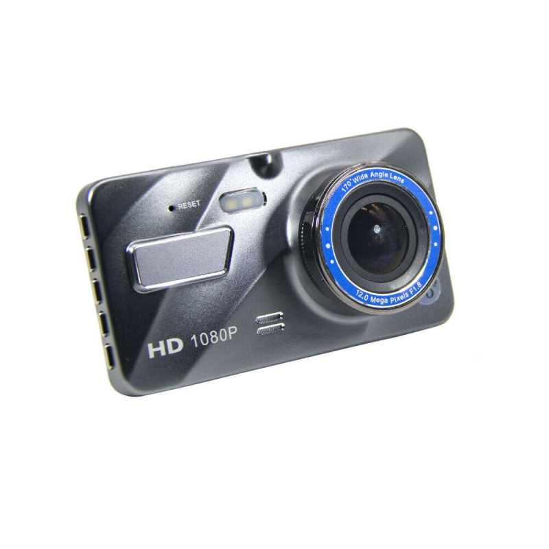 Dash cam s dvije leće u ogledalu za vozača, 1080P, prednji i stražnji snimak, 140° širokokutni kut, ciklično snimanje