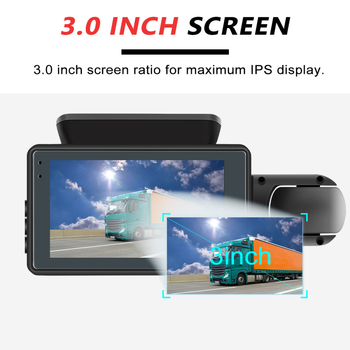 A68 Dash kamera 1080p s Wi-Fi, prednja i unutarnja dvostruka lećа, rotirajući objektiv, 140° vidno polje